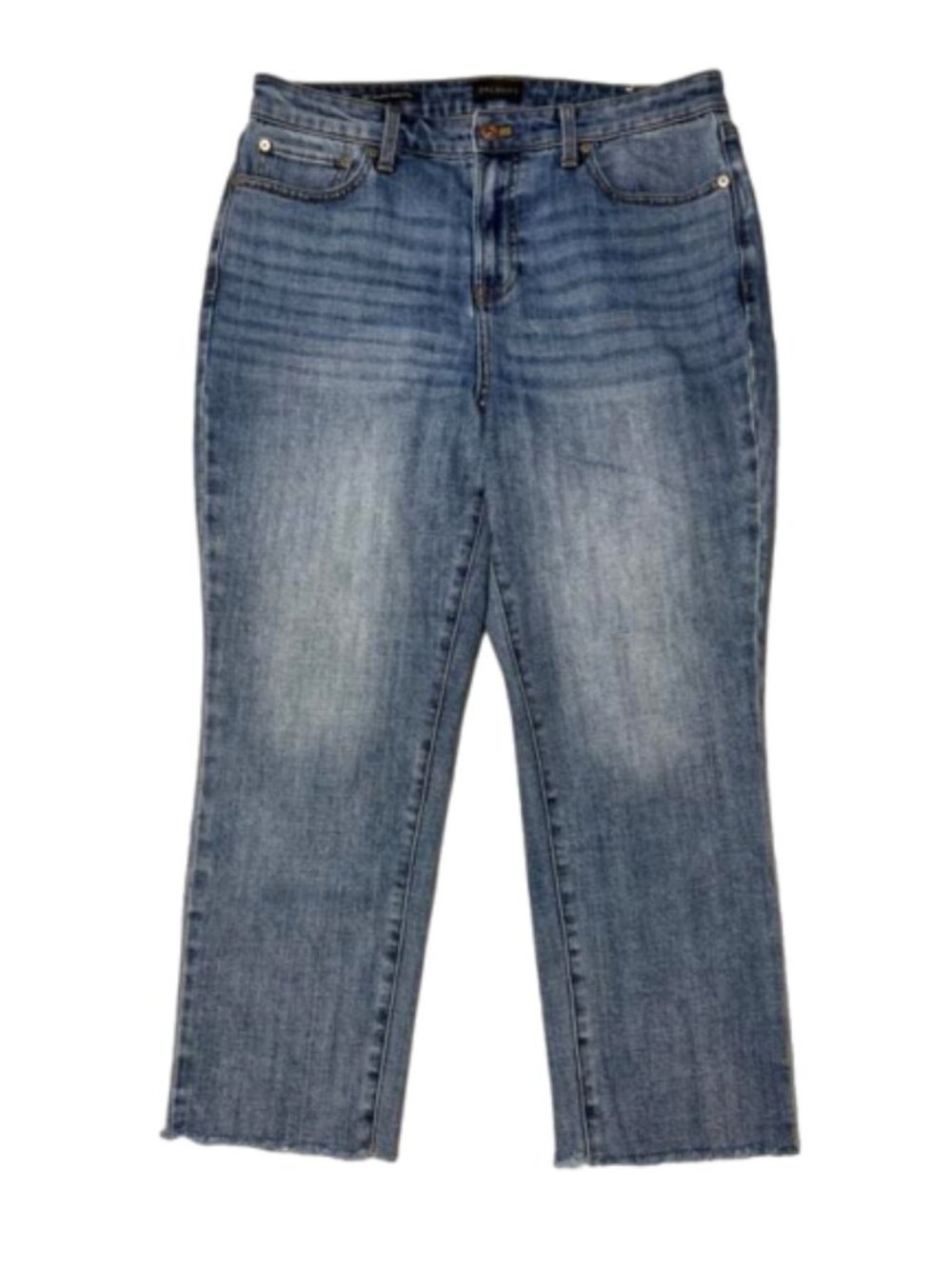 Talbots Plus Size Cropped Modern Ankle Raw Hem Jean Size 10P #2627